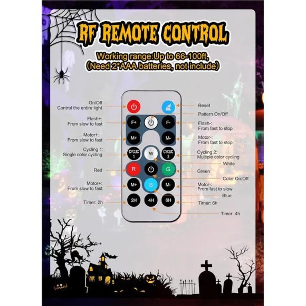 Halloween Christmas Projector Lights Outdoor 26 HD Effects 3D Ocean Wave Pattern
